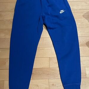 Men’s Nike sweatpants. Gently worn, no stains or tears. Cobalt blue size Small